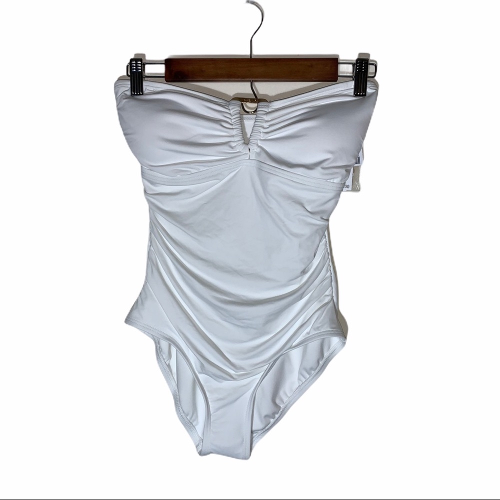 Michael Kors one piece strapless swimsuit